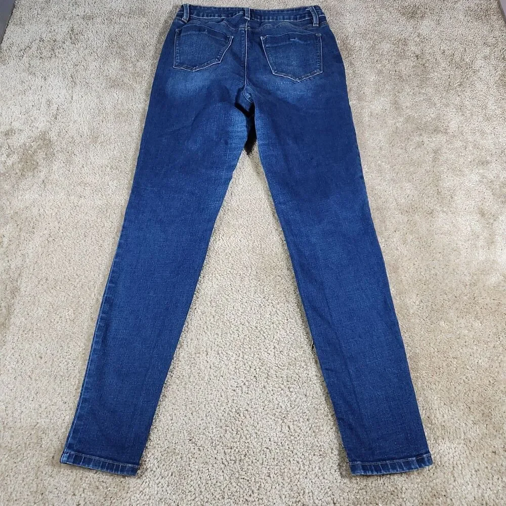 Fashion Nova Distressed Skinny Jeans Womens Juniors Size 9 Waist Destroyed #48
